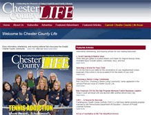 Tablet Screenshot of chestercounty-life.com